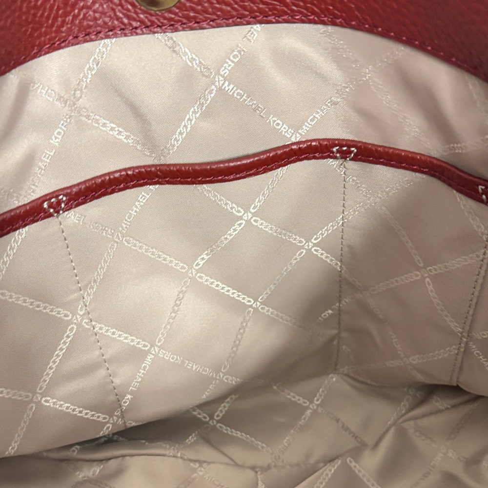 Michael Kors Rich Burgundy Hobo Bag - Picture 5 of 11